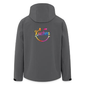 Kuchen_bunt_ - Recycelte Männer Softshell-Jacke von Stanley/Stella - Schwarz - Hinten - AI Model Male 185 light (185cm)
