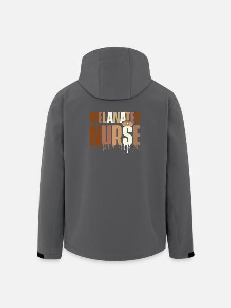 Melanated Nurse – HBCU Melanin Pride - Men’s Recycled Softshell Jacket by Stanley/Stella - black