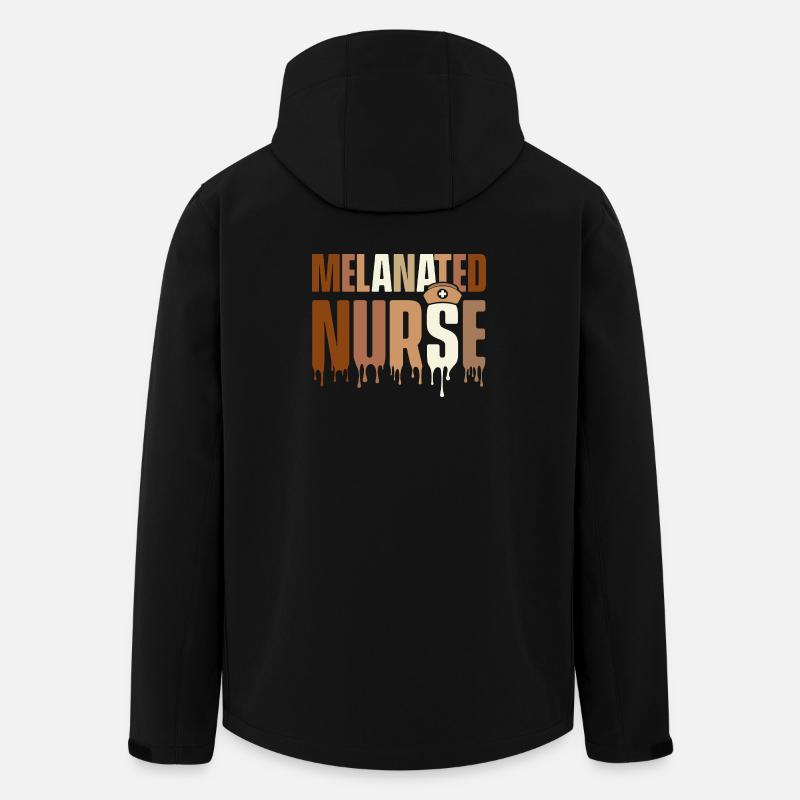 Melanisierte Krankenschwester – HBCU Melanin Pride - Recycelte Männer Softshell-Jacke von Stanley/Stella - Schwarz