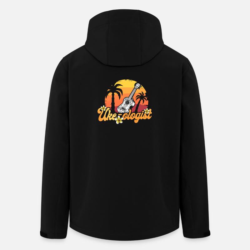 Hawaiian Ukulele Uke Uke-Ologist - Recycelte Männer Softshell-Jacke von Stanley/Stella - Schwarz