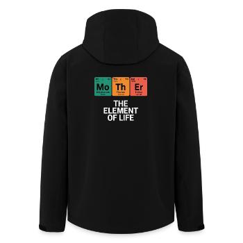  Mother The Element Of Life Chemie Periodensystem - Recycelte Männer Softshell-Jacke von Stanley/Stella - Schwarz - Hinten - AI Model Male 185 light (185cm)