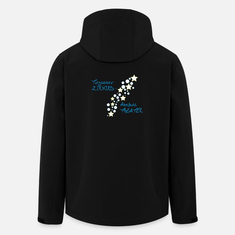 Tagüber Zirkus – Abends Theater - Recycelte Männer Softshell-Jacke von Stanley/Stella - Schwarz