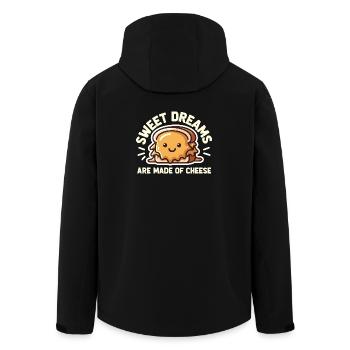 Sweet Dreams Are Made Of Cheese Cute Sandwich - Men’s Recycled Softshell Jacket by Stanley/Stella - black - Back - AI Model Male 185 light (185cm)