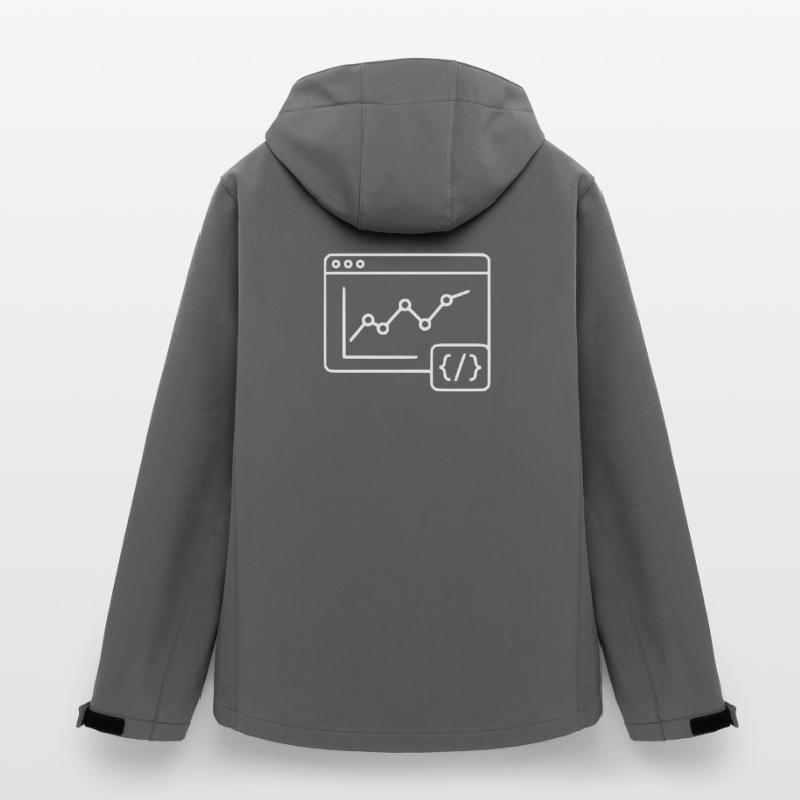 Web Analyse Chart Coding Browser Vektor Recycelte Männer Softshell-Jacke von Stanley/Stella