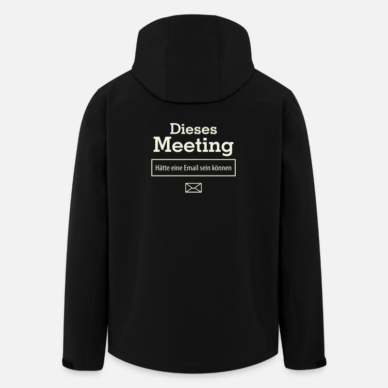 This meeting could have been an email - Men’s Recycled Softshell Jacket by Stanley/Stella - black