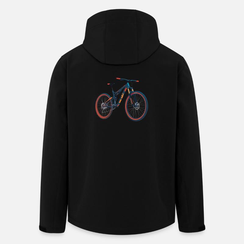 MTB Fully - Recycelte Männer Softshell-Jacke von Stanley/Stella - Schwarz