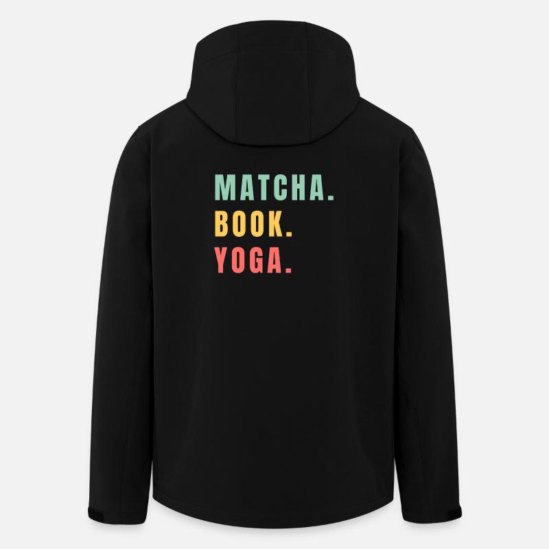 MATCHA-BUCH YOGA - Recycelte Männer Softshell-Jacke von Stanley/Stella - Schwarz