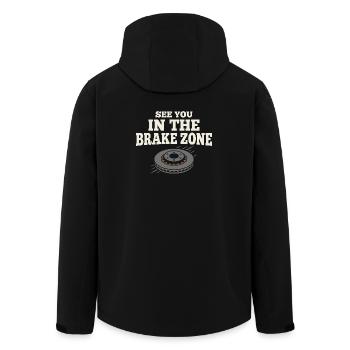 Track Day Brake Dust Hpde Track Car Autocross - Men’s Recycled Softshell Jacket by Stanley/Stella - black - Back - AI Model Male 185 light (185cm)