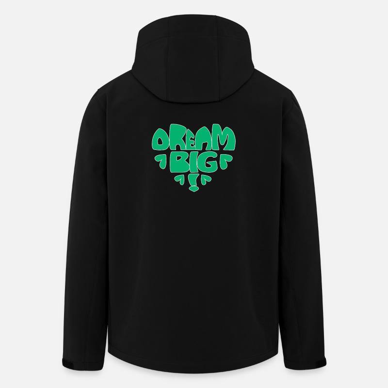Dream Big! - grün - Recycelte Männer Softshell-Jacke von Stanley/Stella - Schwarz