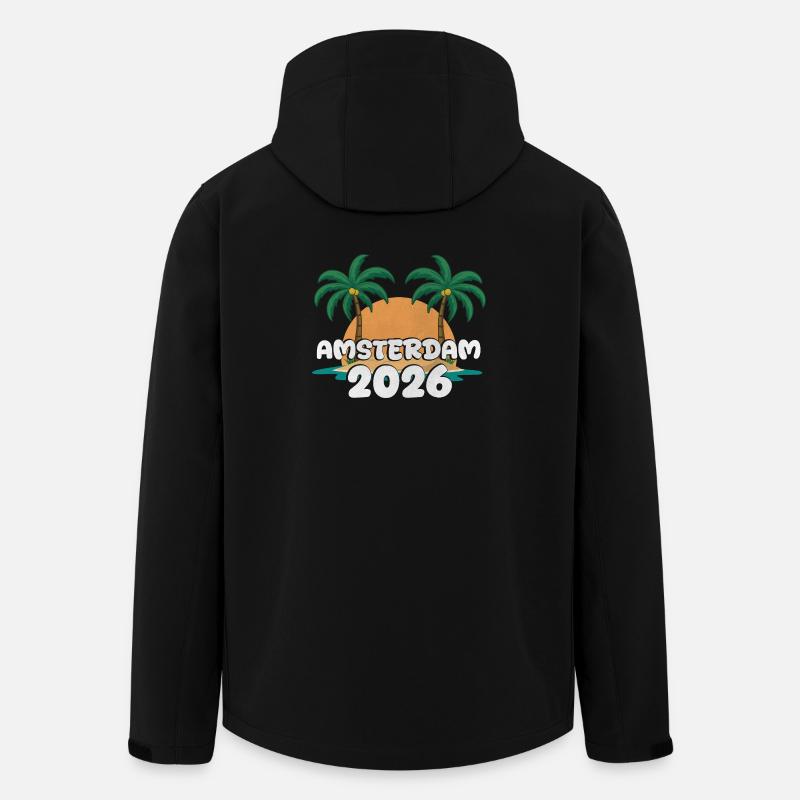 Amsterdam 2026 - Veste softshell homme en polyester recyclé Stanley/Stella - noir