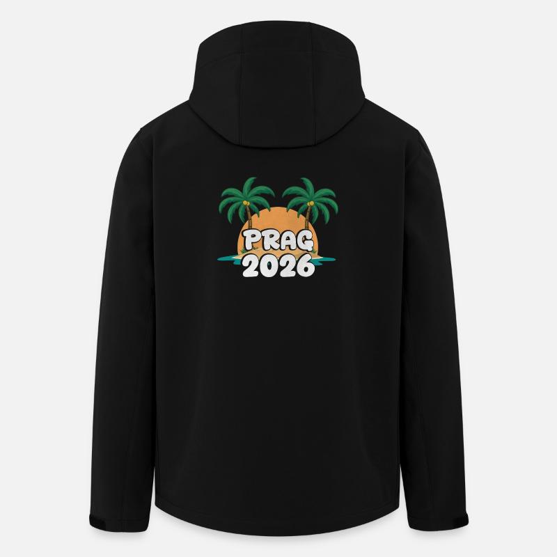 Prag 2026 - Recycelte Männer Softshell-Jacke von Stanley/Stella - Schwarz