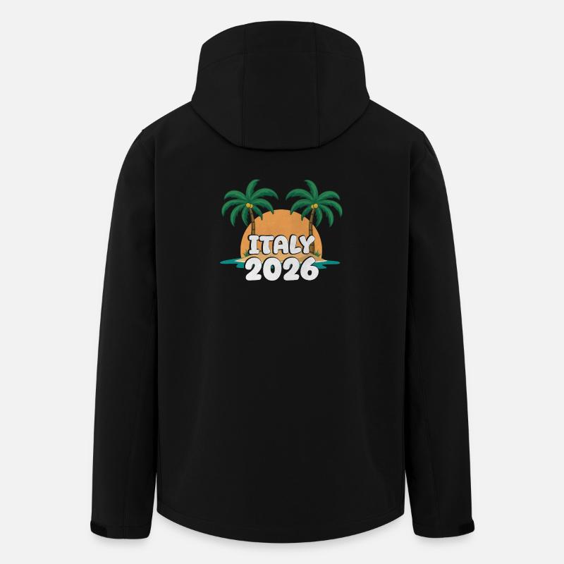 Italie 2026 - Veste softshell homme en polyester recyclé Stanley/Stella - noir