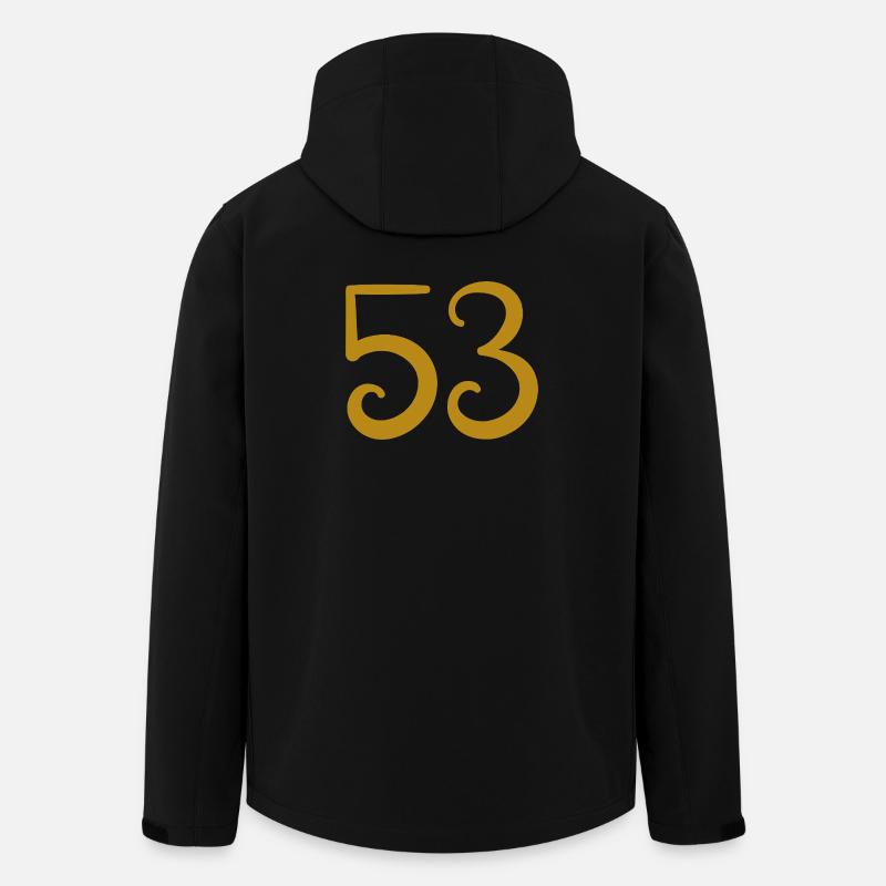 53 - Men’s Recycled Softshell Jacket by Stanley/Stella - black
