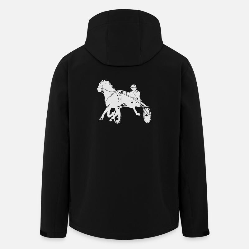 Trotting Horse Racing - Men’s Recycled Softshell Jacket by Stanley/Stella - black