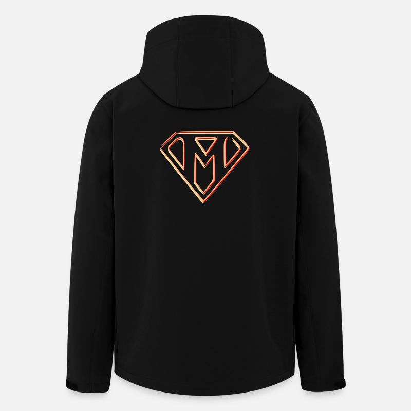 Emblème de puissance stylisé - Veste softshell homme en polyester recyclé Stanley/Stella - noir