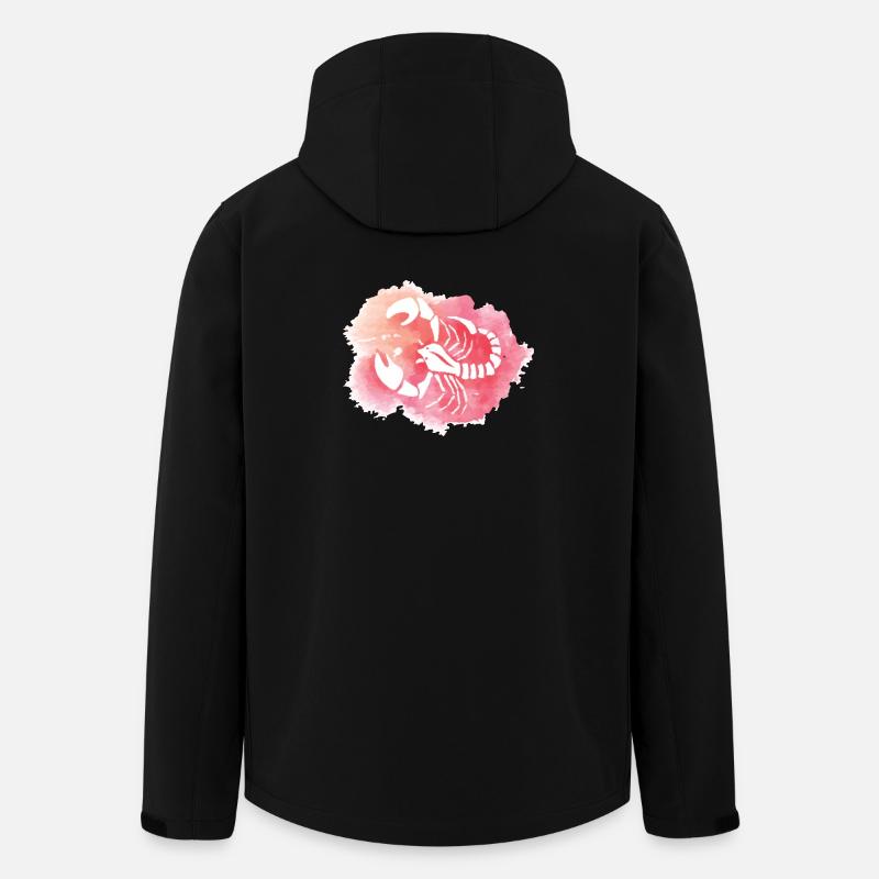 Aquarell Skorpion-Skelett-Burst - Recycelte Männer Softshell-Jacke von Stanley/Stella - Schwarz