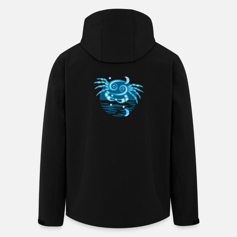 Zeichen des Krebs-Tierkreises - Recycelte Männer Softshell-Jacke von Stanley/Stella - Schwarz