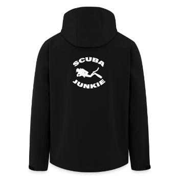 SCUBA JUNKIE - Men’s Recycled Softshell Jacket by Stanley/Stella - black - Back - AI Model Male 185 light (185cm)