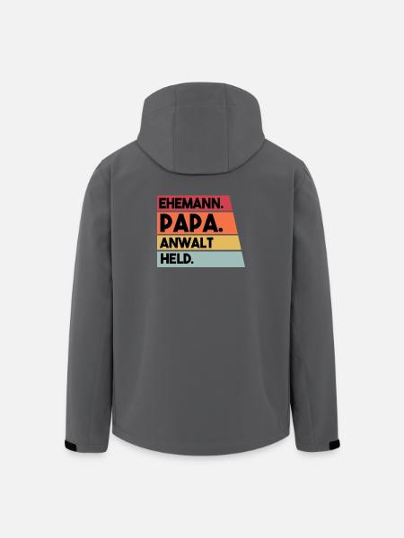 Ehemann Papa Anwalt Held - Recycelte Männer Softshell-Jacke von Stanley/Stella - Schwarz