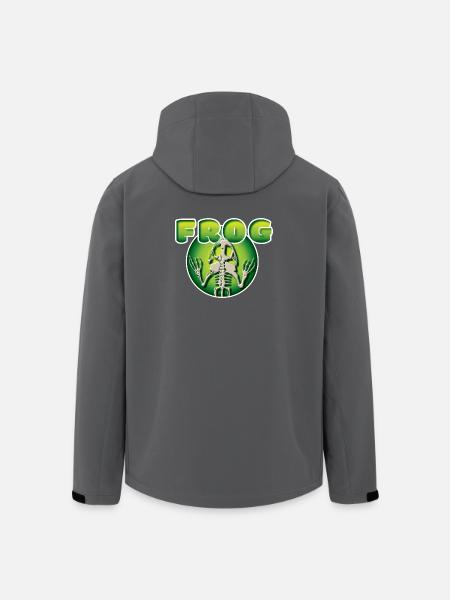 Froschskelett im Kreis 3 - Recycelte Männer Softshell-Jacke von Stanley/Stella - Schwarz