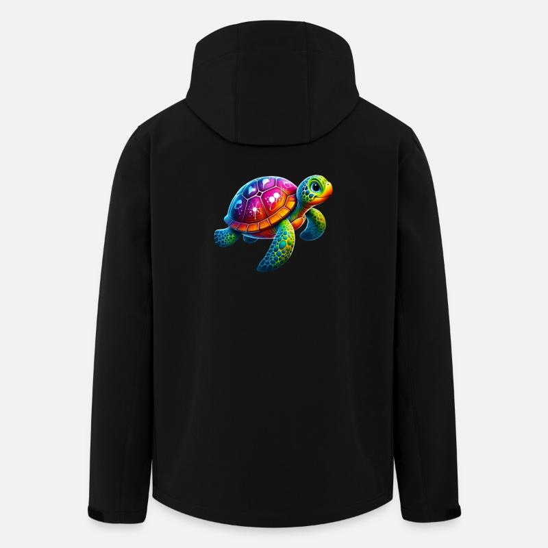 Turtle - Men’s Recycled Softshell Jacket by Stanley/Stella - black