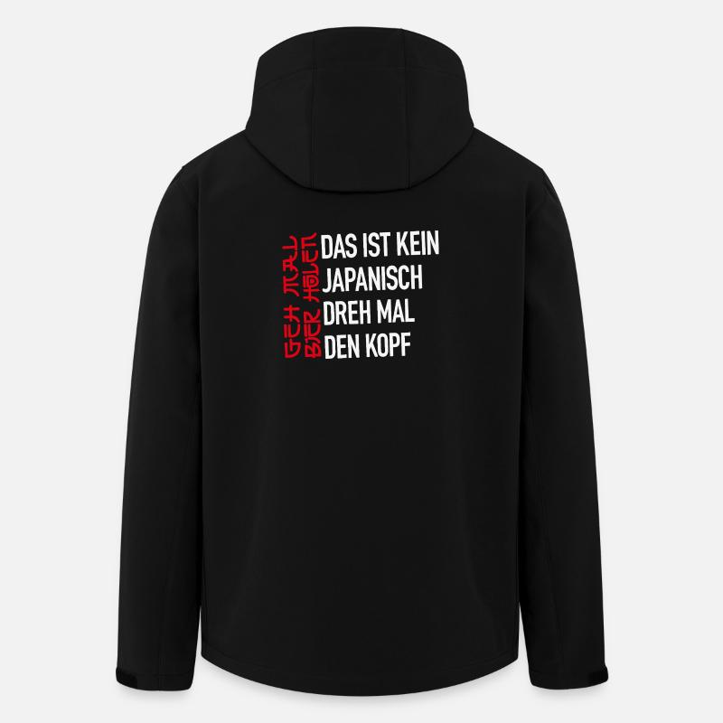No Japanese - Men’s Recycled Softshell Jacket by Stanley/Stella - black