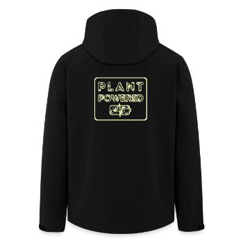 Alimenté par des plantes - Veste softshell homme en polyester recyclé Stanley/Stella - noir - Dos - AI Model Male 185 light (185cm)