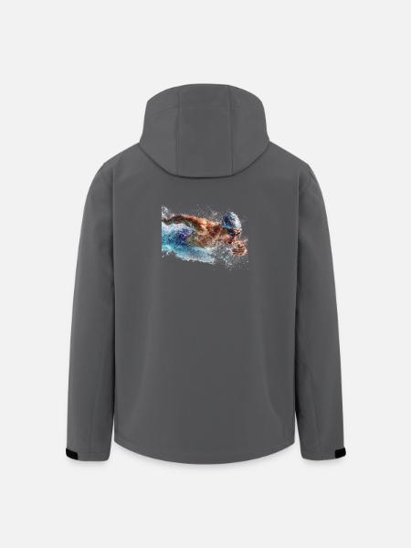 Wassersport Splash Schwimmen - Recycelte Männer Softshell-Jacke von Stanley/Stella - Schwarz