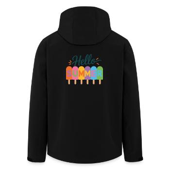 Bonjour l’été - Veste softshell homme en polyester recyclé Stanley/Stella - noir - Dos - AI Model Male 185 light (185cm)
