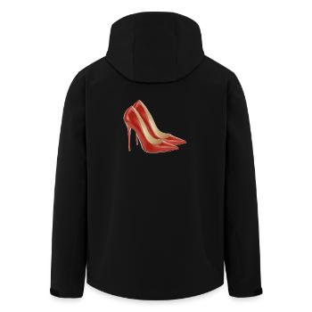 Pump it up - red pumps - Men’s Recycled Softshell Jacket by Stanley/Stella - black - Back - AI Model Male 185 light (185cm)