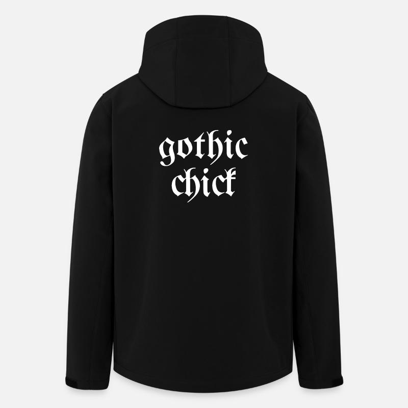 Gothic chick Moderner goth Schriftart Spruch - Recycelte Männer Softshell-Jacke von Stanley/Stella - Schwarz