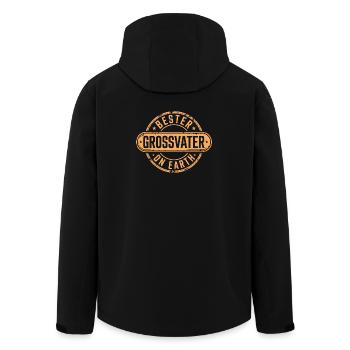 Best Grandpa Grandpa - Men’s Recycled Softshell Jacket by Stanley/Stella - black - Back - AI Model Male 185 light (185cm)