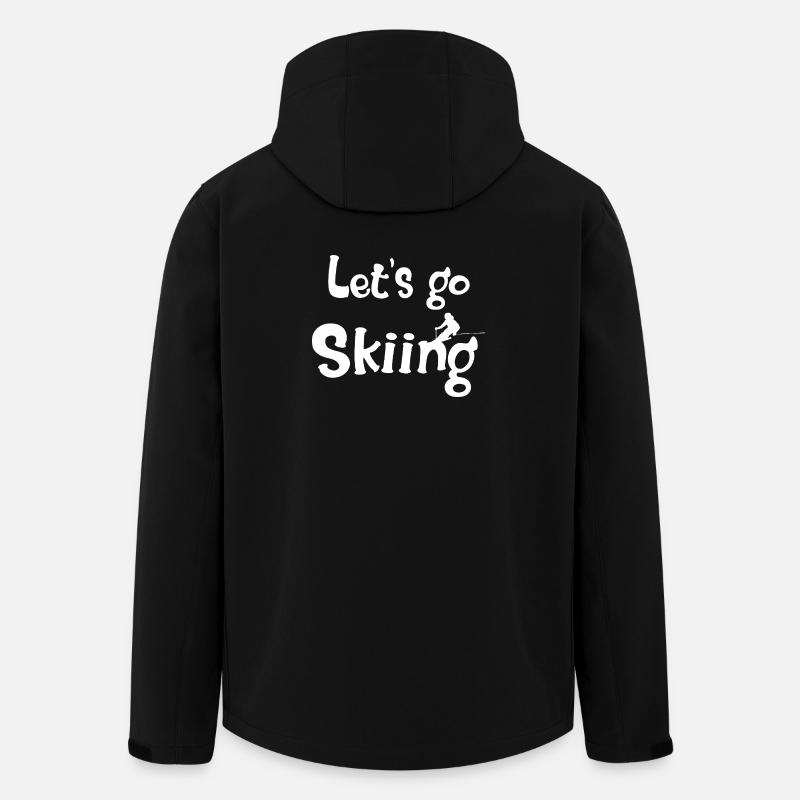 Amateur de ski audacieux - Veste softshell homme en polyester recyclé Stanley/Stella - noir