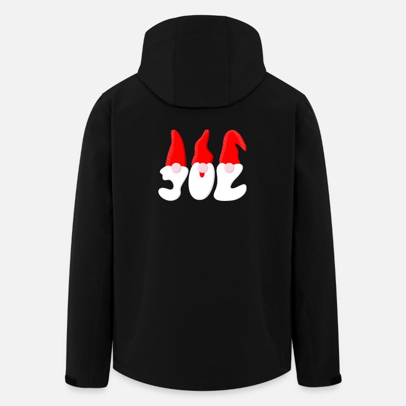 Père Noël – Noël - Veste softshell homme en polyester recyclé Stanley/Stella - noir