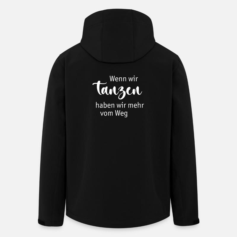 Tanzen - Recycelte Männer Softshell-Jacke von Stanley/Stella - Schwarz
