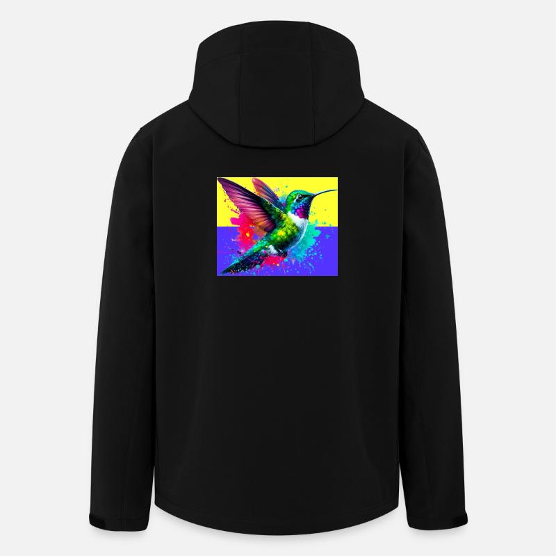 Kolibri - Recycelte Männer Softshell-Jacke von Stanley/Stella - Schwarz