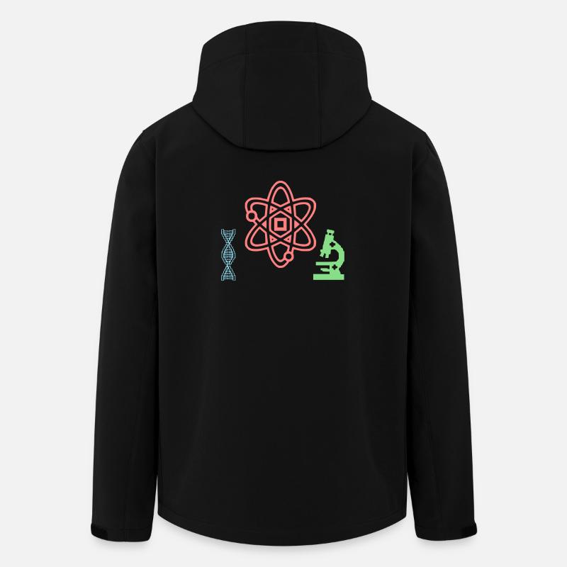 Wissenschaft Set Atom DNA - Recycelte Männer Softshell-Jacke von Stanley/Stella - Schwarz