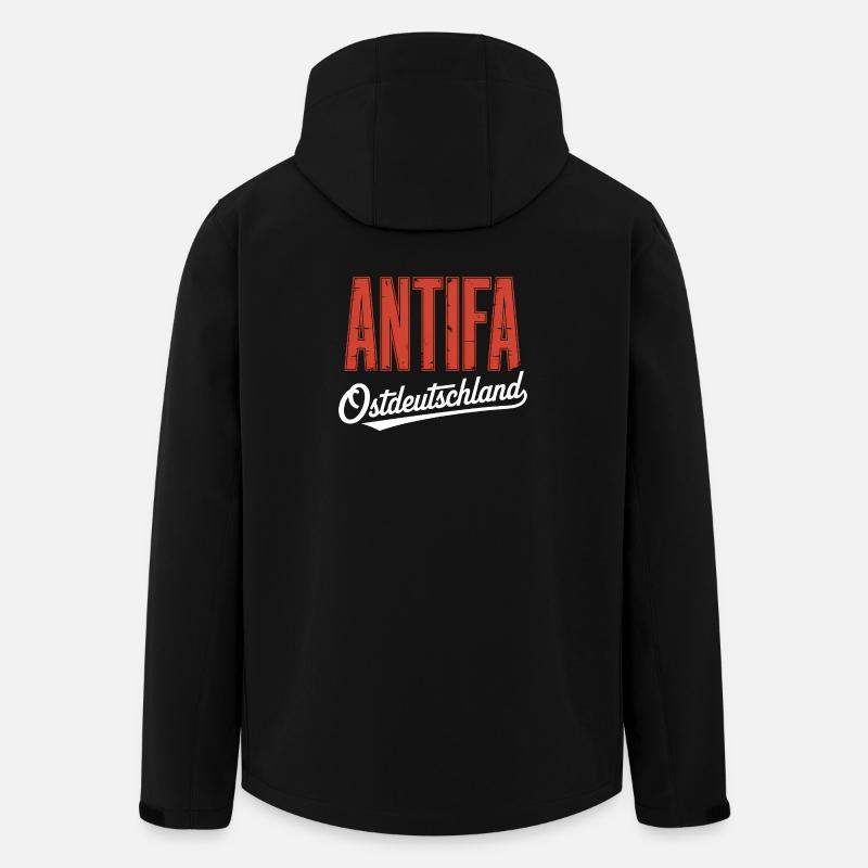 Antifa Ostdeutschland - Antifaschitischer Merch - Recycelte Männer Softshell-Jacke von Stanley/Stella - Schwarz