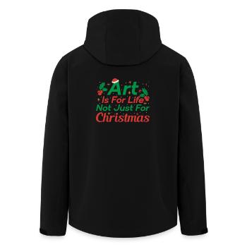 Artist Painter Graphic Art For Christmas Art Gifts - Recycelte Männer Softshell-Jacke von Stanley/Stella - Schwarz - Hinten - AI Model Male 185 light (185cm)