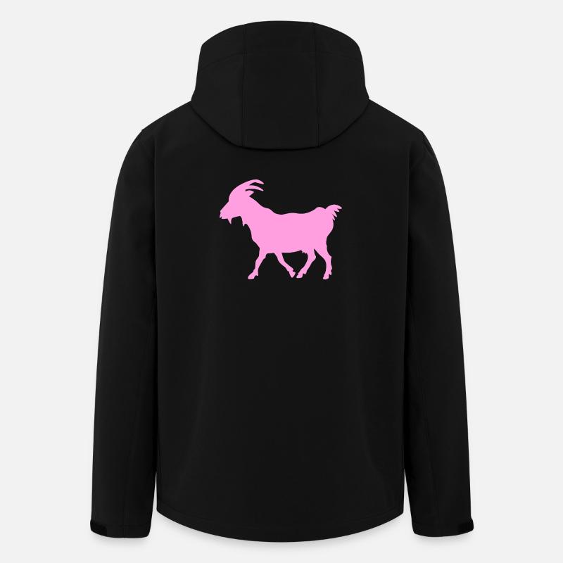 Ziege rosa G.O.A.T. - Recycelte Männer Softshell-Jacke von Stanley/Stella - Schwarz