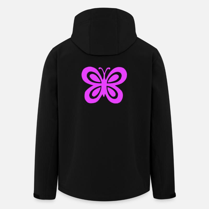 Schmetterling - Recycelte Männer Softshell-Jacke von Stanley/Stella - Schwarz