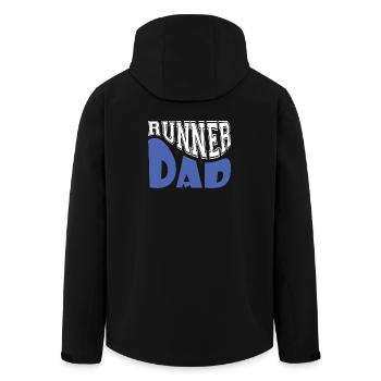 runner dad - Men’s Recycled Softshell Jacket by Stanley/Stella - black - Back - AI Model Male 185 light (185cm)