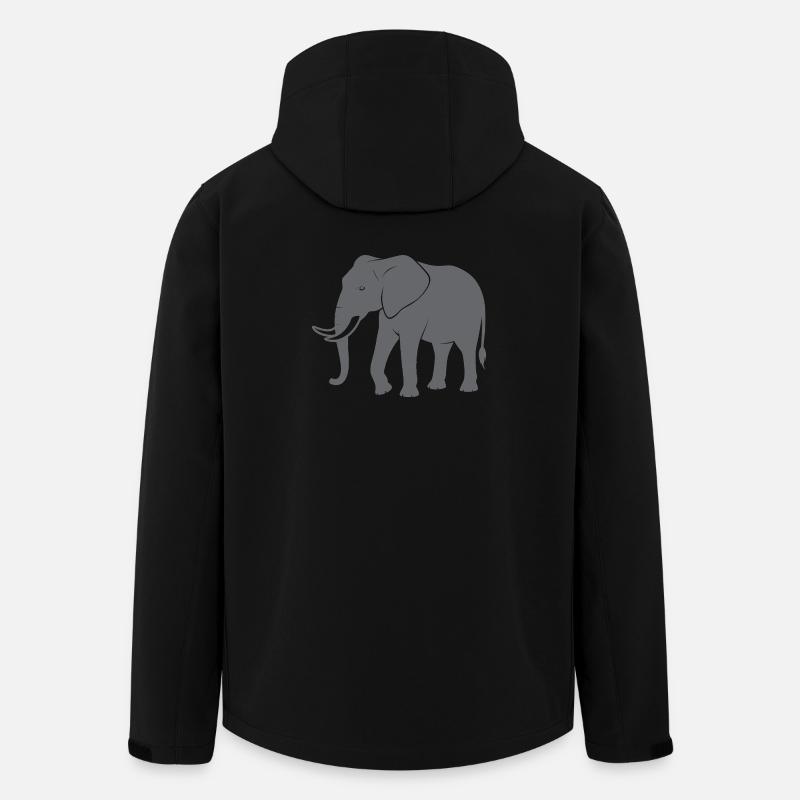 Elephant - Men’s Recycled Softshell Jacket by Stanley/Stella - black