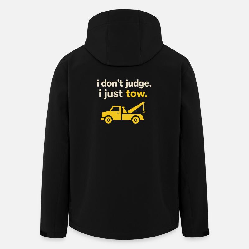 I don't judge | Towing service - Men’s Recycled Softshell Jacket by Stanley/Stella - black