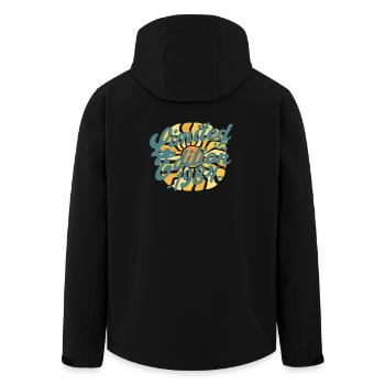 Limited Edition 1984 Geburtstag - Recycelte Männer Softshell-Jacke von Stanley/Stella - Schwarz - Hinten - AI Model Male 185 light (185cm)