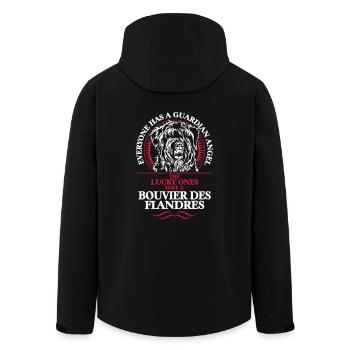 GUARDIAN ANGEL BOUVIER DES FLANDRES - Men’s Recycled Softshell Jacket by Stanley/Stella - black - Back - AI Model Male 185 light (185cm)