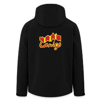 Canigo Catala - Men’s Recycled Softshell Jacket by Stanley/Stella - black - Back - AI Model Male 185 light (185cm)