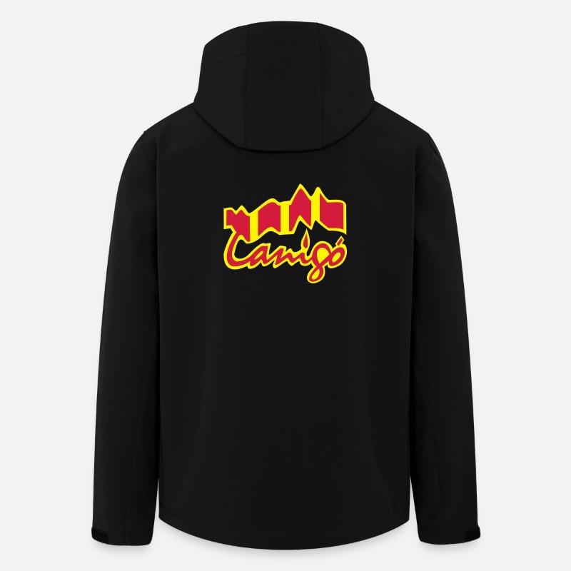 canigo canigou - Recycelte Männer Softshell-Jacke von Stanley/Stella - Schwarz