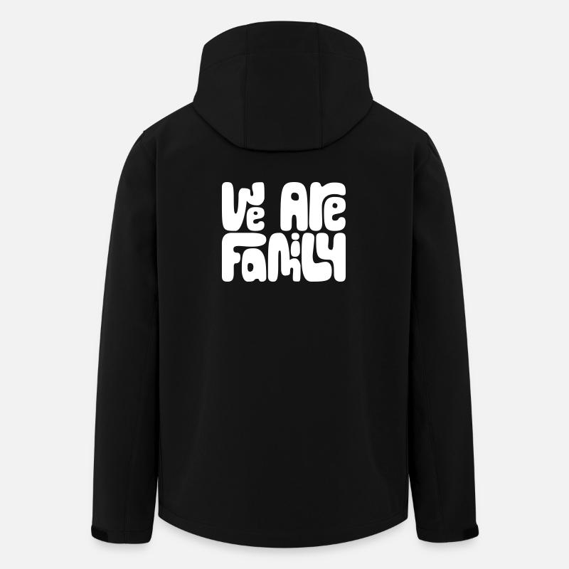 We are Family - Recycelte Männer Softshell-Jacke von Stanley/Stella - Schwarz