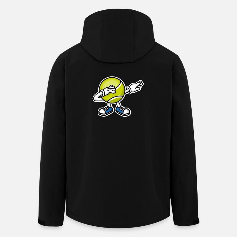 Dab dabbing tennis ball﻿ - Men’s Recycled Softshell Jacket by Stanley/Stella - black
